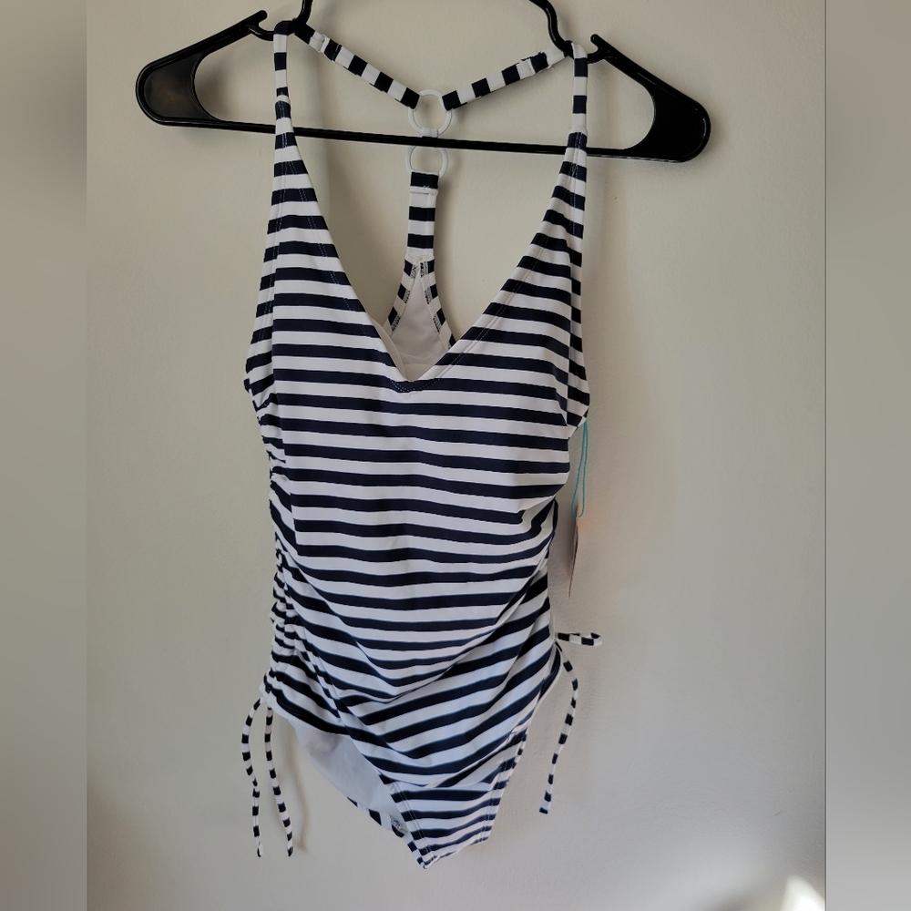 Kona Sol Striped Bathing Suit